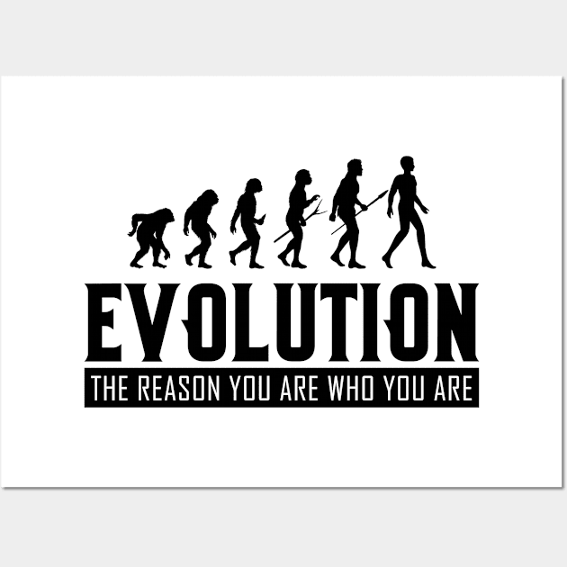 Evolution Evolve Monkey Ape Atheist Atheism Wall Art by Mellowdellow